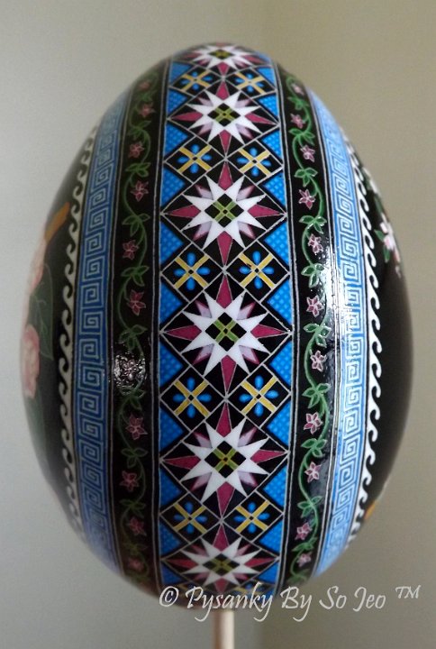 Bluebird Pysanka Pysanky Ukrainian Easter Egg by So Jeo